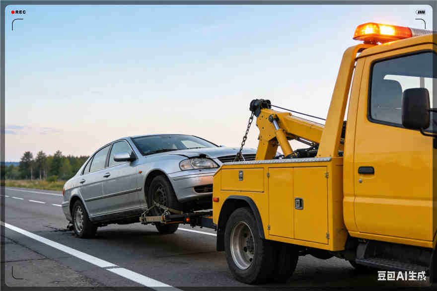 顺庆区拖车救援电话【案例】